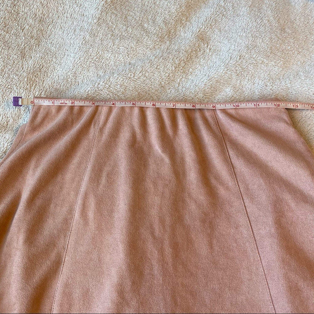 Suede Pink Mini Skirt A skirt - Picture 2 of 7